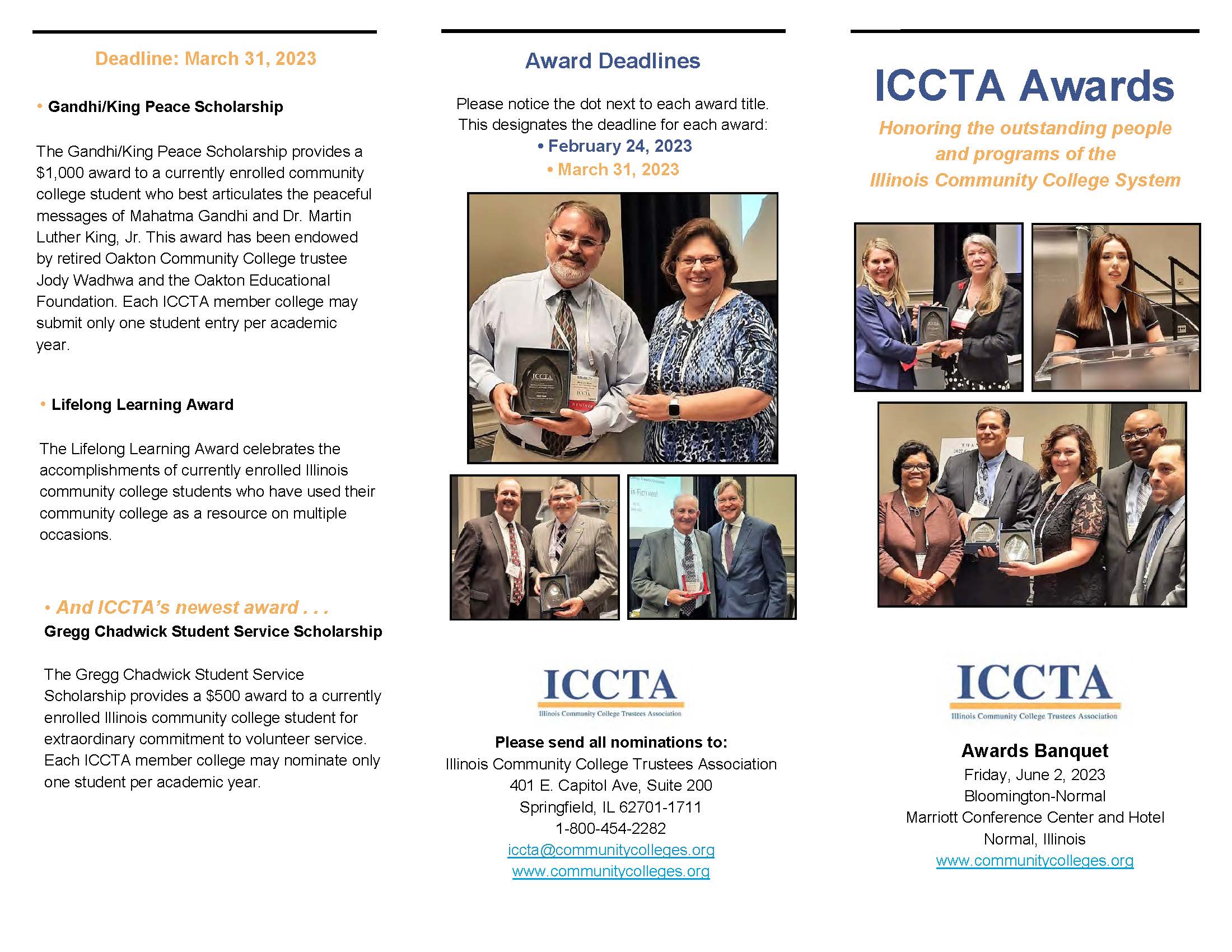 2023 ICCTA awards brochure